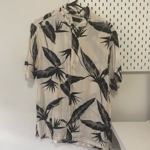 All Saints Mens print button up
